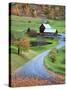 USA, New England, Vermont, Woodstock, Sleepy Hollow Farm in Autumn/Fall-Michele Falzone-Stretched Canvas