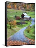 USA, New England, Vermont, Woodstock, Sleepy Hollow Farm in Autumn/Fall-Michele Falzone-Framed Stretched Canvas