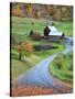 USA, New England, Vermont, Woodstock, Sleepy Hollow Farm in Autumn/Fall-Michele Falzone-Stretched Canvas