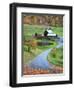 USA, New England, Vermont, Woodstock, Sleepy Hollow Farm in Autumn/Fall-Michele Falzone-Framed Premium Photographic Print