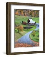 USA, New England, Vermont, Woodstock, Sleepy Hollow Farm in Autumn/Fall-Michele Falzone-Framed Photographic Print