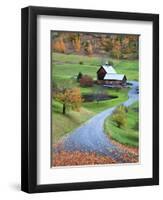 USA, New England, Vermont, Woodstock, Sleepy Hollow Farm in Autumn/Fall-Michele Falzone-Framed Photographic Print