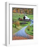 USA, New England, Vermont, Woodstock, Sleepy Hollow Farm in Autumn/Fall-Michele Falzone-Framed Photographic Print