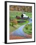 USA, New England, Vermont, Woodstock, Sleepy Hollow Farm in Autumn/Fall-Michele Falzone-Framed Photographic Print