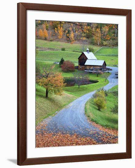 USA, New England, Vermont, Woodstock, Sleepy Hollow Farm in Autumn/Fall-Michele Falzone-Framed Photographic Print