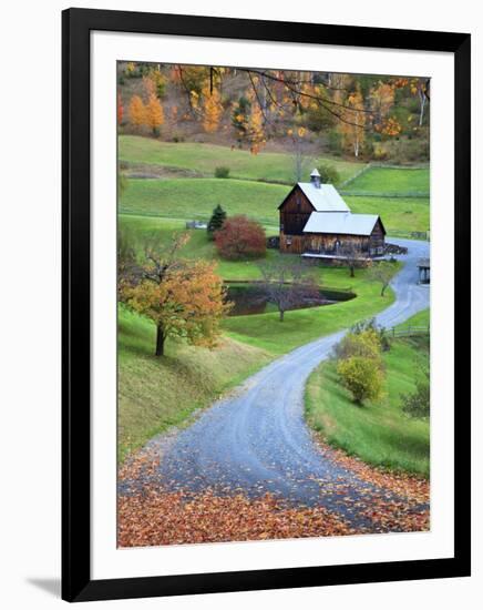 USA, New England, Vermont, Woodstock, Sleepy Hollow Farm in Autumn/Fall-Michele Falzone-Framed Photographic Print