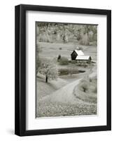 USA, New England, Vermont, Woodstock, Sleepy Hollow Farm-Michele Falzone-Framed Premium Photographic Print