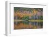 USA, New Hampshire, Fall colors reflected in the waters of the Saco River Crawford Notch State Park-Sylvia Gulin-Framed Photographic Print