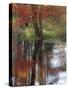 USA, New Hampshire, Jackson, Autumn in New England with Fall Color of Maple Tree reflected-Sylvia Gulin-Stretched Canvas