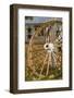 USA, New Hampshire, Lake Winnipesaukee, Moultonborough, Old Wagon Wheel-Walter Bibikow-Framed Photographic Print