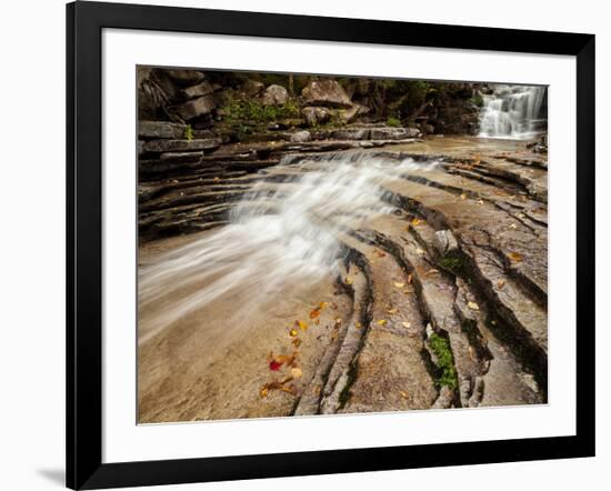 USA, New Hampshire, White Mountains. Cascades along Bemis Brook-Ann Collins-Framed Photographic Print