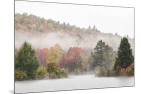 USA, New Hampshire, White Mountains, Fog drifting around Coffin Pond-Ann Collins-Mounted Photographic Print