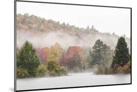 USA, New Hampshire, White Mountains, Fog drifting around Coffin Pond-Ann Collins-Mounted Photographic Print