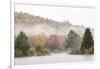 USA, New Hampshire, White Mountains, Fog drifting around Coffin Pond-Ann Collins-Framed Photographic Print