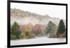 USA, New Hampshire, White Mountains, Fog drifting around Coffin Pond-Ann Collins-Framed Photographic Print