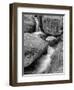 USA, New Hampshire, White Mountains, Lucy Brook flows past granite rock-Ann Collins-Framed Photographic Print