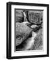 USA, New Hampshire, White Mountains, Lucy Brook flows past granite rock-Ann Collins-Framed Photographic Print