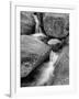 USA, New Hampshire, White Mountains, Lucy Brook flows past granite rock-Ann Collins-Framed Photographic Print