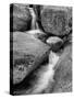 USA, New Hampshire, White Mountains, Lucy Brook flows past granite rock-Ann Collins-Stretched Canvas