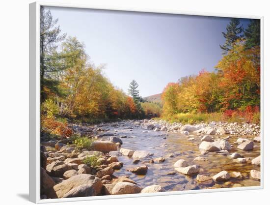 USA, New Hampshire, White Mountains, Swift River, Landscape, Autumn-Thonig-Framed Photographic Print