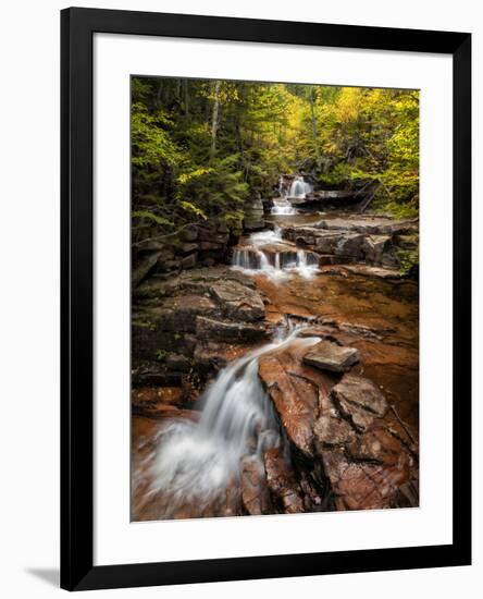 USA, New Hampshire, White Mountains, Vertical panorama of Coliseum Falls-Ann Collins-Framed Photographic Print