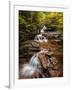 USA, New Hampshire, White Mountains, Vertical panorama of Coliseum Falls-Ann Collins-Framed Photographic Print