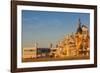 USA, New Jersey, Atlantic City, Boardwalk and Trump Taj Mahal Hotel-Walter Bibikow-Framed Photographic Print