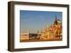 USA, New Jersey, Atlantic City, Boardwalk and Trump Taj Mahal Hotel-Walter Bibikow-Framed Photographic Print