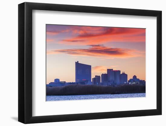 USA, New Jersey, Atlantic City, City Slkyine from the West-Walter Bibikow-Framed Photographic Print