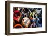 USA, New Jersey, Califon, Artists Paint Pots and Brushes-Alison Jones-Framed Photographic Print