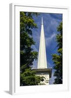 USA, New Jersey, Califon, Lower Valley Presbyterian Church Steeple-Alison Jones-Framed Photographic Print