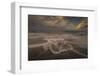 USA, New Jersey, Cape May National Seashore. Cloudy sunrise on seashore.-Jaynes Gallery-Framed Photographic Print