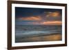 USA, New Jersey, Cape May National Seashore. Overcast sunrise on shore.-Jaynes Gallery-Framed Photographic Print