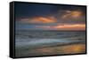 USA, New Jersey, Cape May National Seashore. Overcast sunrise on shore.-Jaynes Gallery-Framed Stretched Canvas