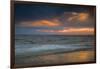 USA, New Jersey, Cape May National Seashore. Overcast sunrise on shore.-Jaynes Gallery-Framed Photographic Print