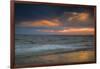 USA, New Jersey, Cape May National Seashore. Overcast sunrise on shore.-Jaynes Gallery-Framed Photographic Print