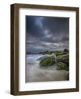 USA, New Jersey, Cape May National Seashore. Storm waves crash on rocks.-Jaynes Gallery-Framed Photographic Print