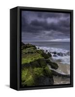 USA, New Jersey, Cape May National Seashore. Storm waves crash on rocks.-Jaynes Gallery-Framed Stretched Canvas