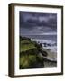 USA, New Jersey, Cape May National Seashore. Storm waves crash on rocks.-Jaynes Gallery-Framed Photographic Print