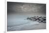 USA, New Jersey, Cape May National Seashore. Stormy beach.-Jaynes Gallery-Framed Photographic Print