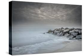 USA, New Jersey, Cape May National Seashore. Stormy beach.-Jaynes Gallery-Stretched Canvas