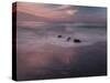 USA, New Jersey, Cape May National Seashore. Sunrise on rocky shore and ocean.-Jaynes Gallery-Stretched Canvas