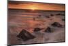 USA, New Jersey, Cape May National Seashore. Sunrise on rocky shore and ocean.-Jaynes Gallery-Mounted Photographic Print