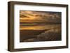 USA, New Jersey, Cape May National Seashore. Sunset on ocean shore.-Jaynes Gallery-Framed Photographic Print