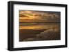 USA, New Jersey, Cape May National Seashore. Sunset on ocean shore.-Jaynes Gallery-Framed Photographic Print