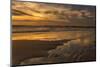 USA, New Jersey, Cape May National Seashore. Sunset on ocean shore.-Jaynes Gallery-Mounted Photographic Print