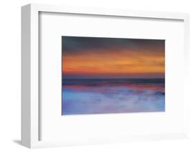 USA, New Jersey, Cape May National Seashore. Sunset on ocean shore.-Jaynes Gallery-Framed Photographic Print