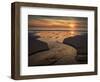 USA, New Jersey, Cape May National Seashore. Sunset on ocean shore.-Jaynes Gallery-Framed Photographic Print