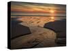 USA, New Jersey, Cape May National Seashore. Sunset on ocean shore.-Jaynes Gallery-Stretched Canvas