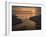 USA, New Jersey, Cape May National Seashore. Sunset on ocean shore.-Jaynes Gallery-Framed Photographic Print